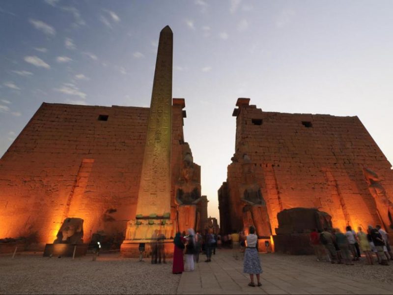 Sound and Light Show in Karnak Temple